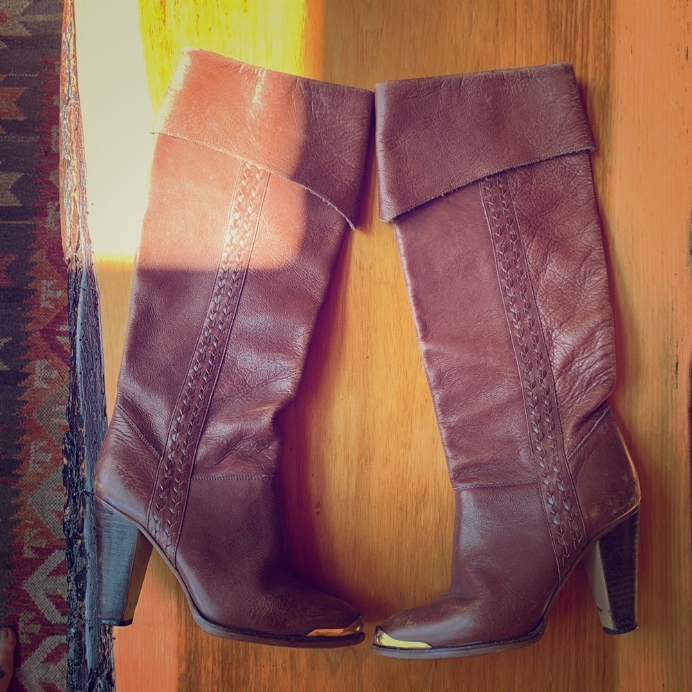 Western Leather Boots 7